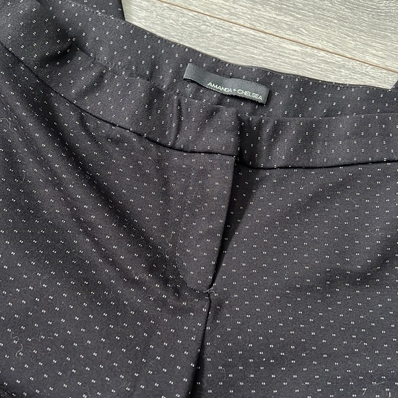 Black Patterned Office Pant - Picture 4 of 5